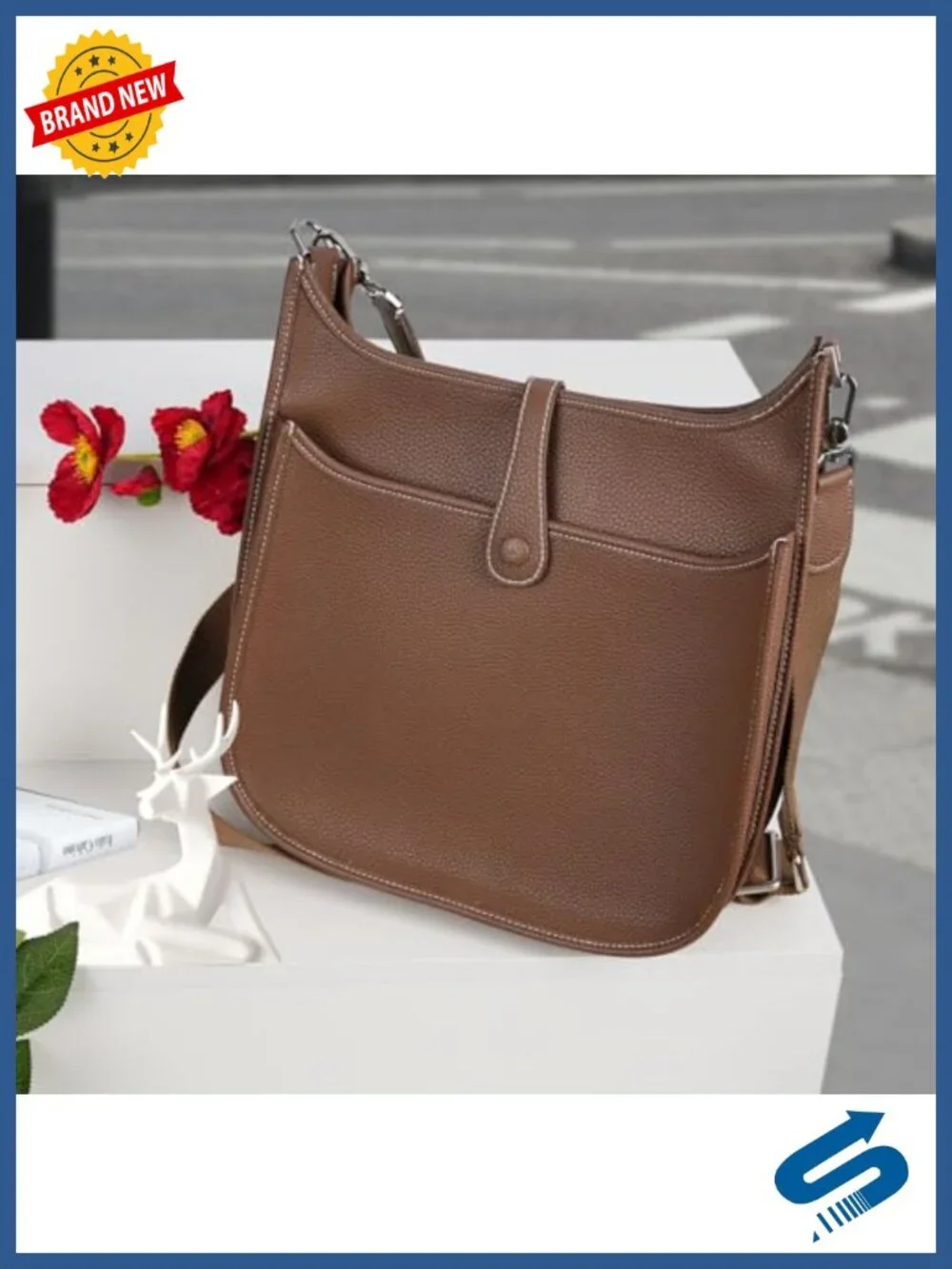Large Hobo Crossbody Shoulder Bag Faux Leather Satchel Purse Handbag
